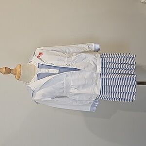 Janie and Jack little girls dress size 3T with button up sweater